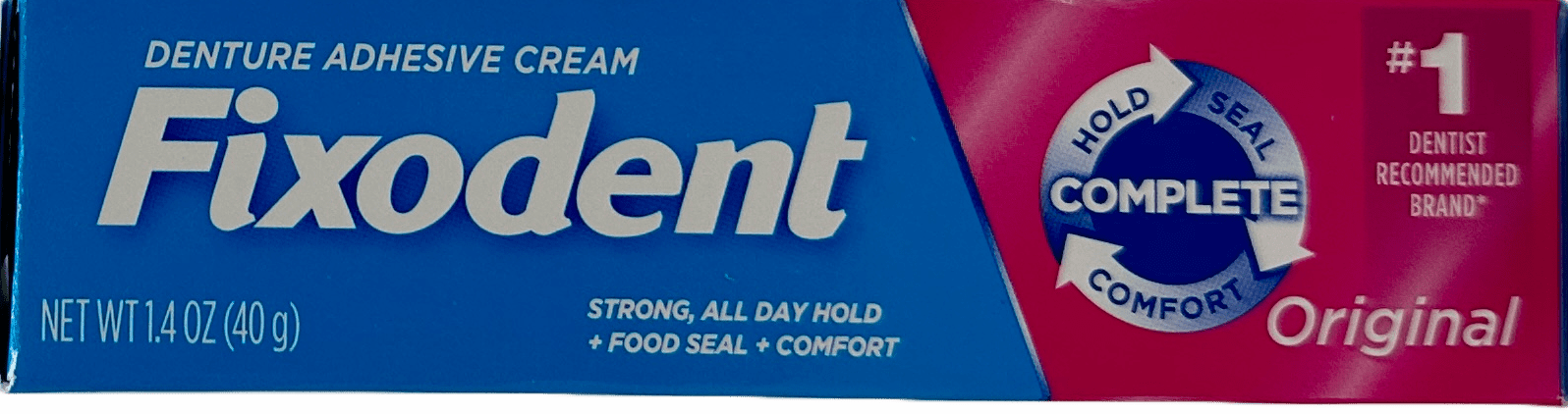 Fixodent Complete Denture Adhesive Cream – Original – 1.4 OZ