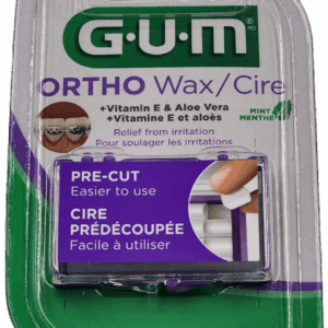 G.U.M – Ortho Wax – Mint Menthe – 1 Ct