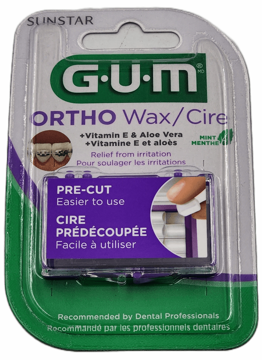 G.U.M – Ortho Wax – Mint Menthe – 1 Ct