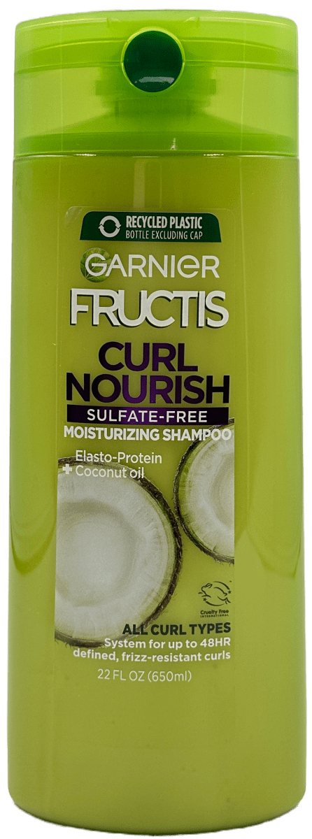 Garnier Fructis – Curl Nourish – Moisturizing Shampoo – Elasto-Protein + Coconut Oil – 22 FL OZ