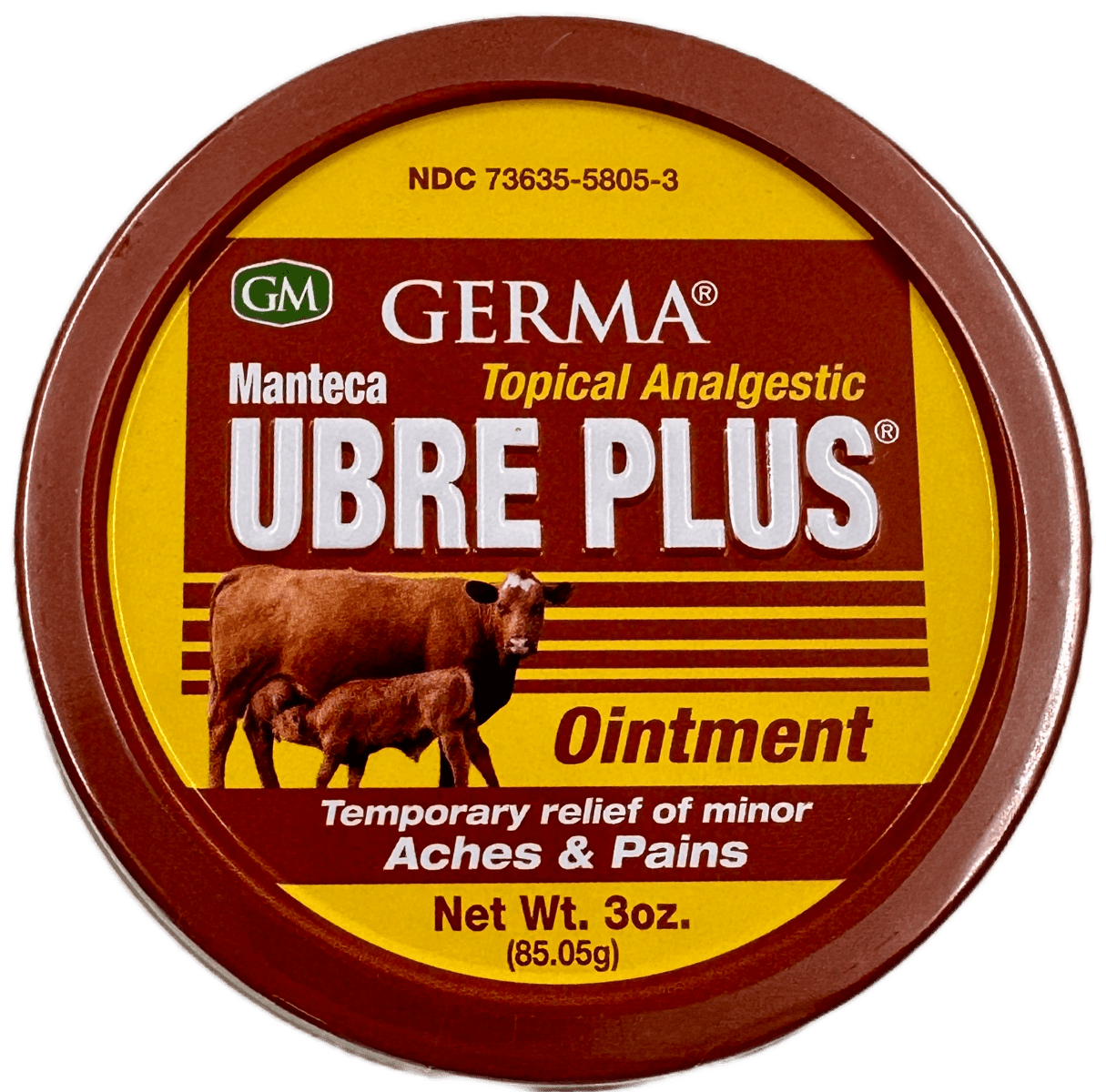 Germa Manteca Ubre Plus Ointment – Aches & Pain Relief – 3 OZ