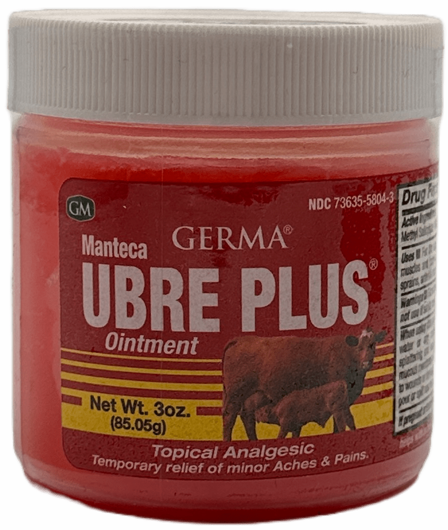 Germa Manteca Ubre Plus Ointment – Topical Analgesic – 3 OZ