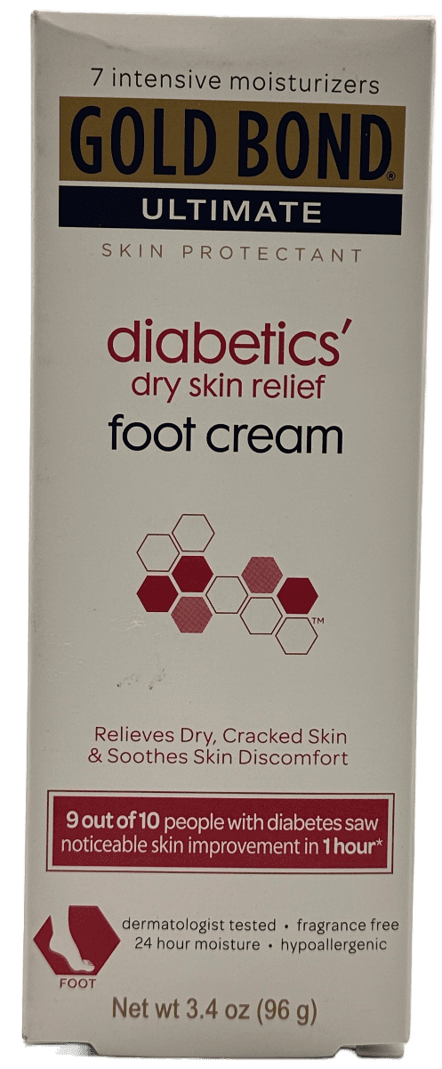 Gold Bond Ultimate – Diabetics – Dry Skin Relief Foot Cream – 3.4 oz
