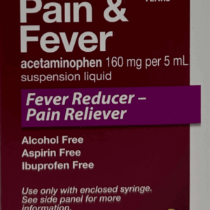 Good Neighbor Pharmacy Infants Pain & Fever Suspension Liquid – Grape Flavor – 2 FL OZ