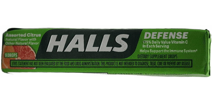 Halls Drops – Assorted Citrus – 9 Drops