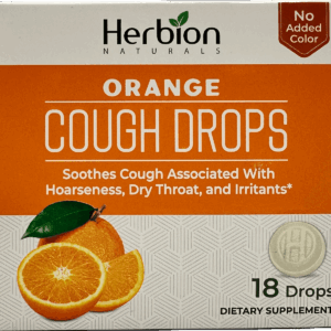 Herbion Naturals – Orange Cough Drops – 18 Ct