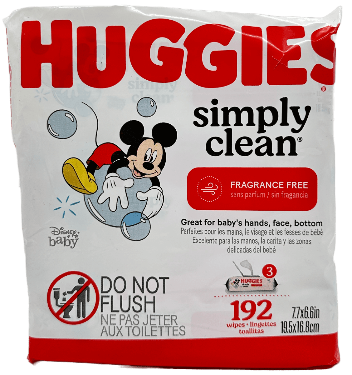 Huggies Simply Clean Wipes – 192 Ct