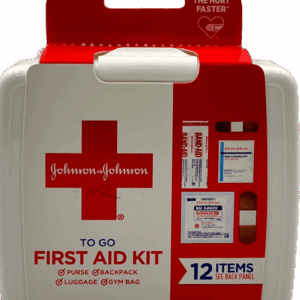 Johnson & Johnson – To Go First Aid Kit – 12 Items