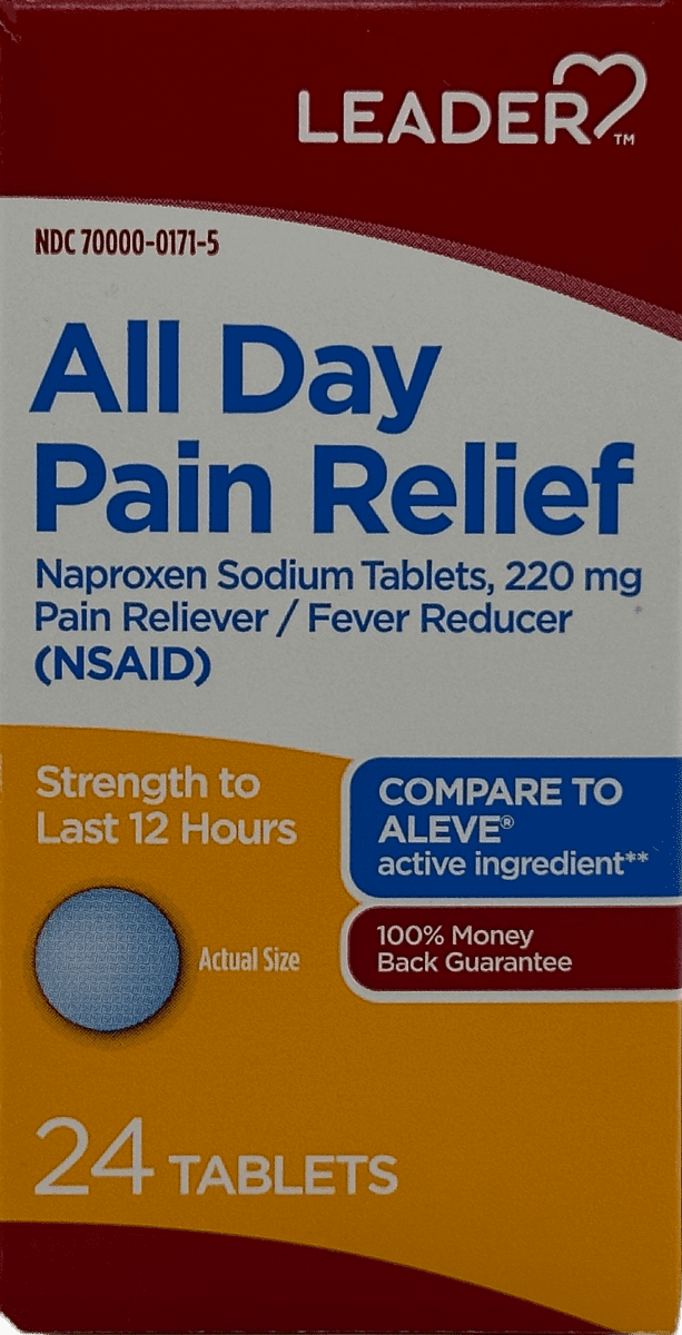 Leader All Day Pain Relief – 24 Tablets