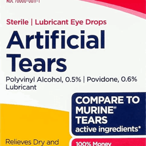 Leader Artificial Tears Lubricant Eye Drops – 0.5 FL OZ