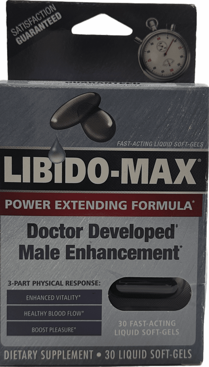 Libido-Max Power Extending Formula Male Enhancement – 30 Liquid Soft Gels