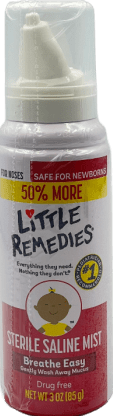 Little Remedies – Sterile Saline Mist – 3 OZ (85 g)