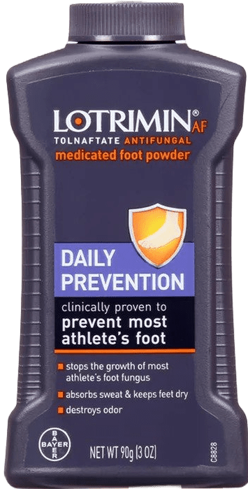 Lotrimin AF Tolnaftate Antifungal Medicated Foot Powder – 3 OZ