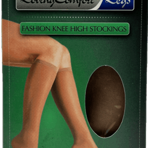 LovingComfort Legs – Fashion Knee High Stockings – X-Large – Beige