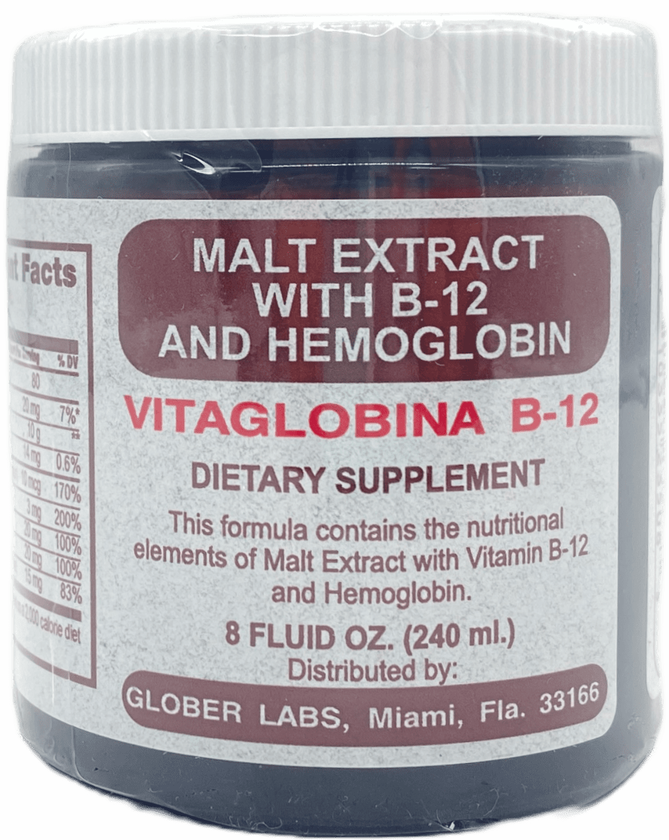 Malt Extract With B-12 And Hemoglobin – 8 FL OZ
