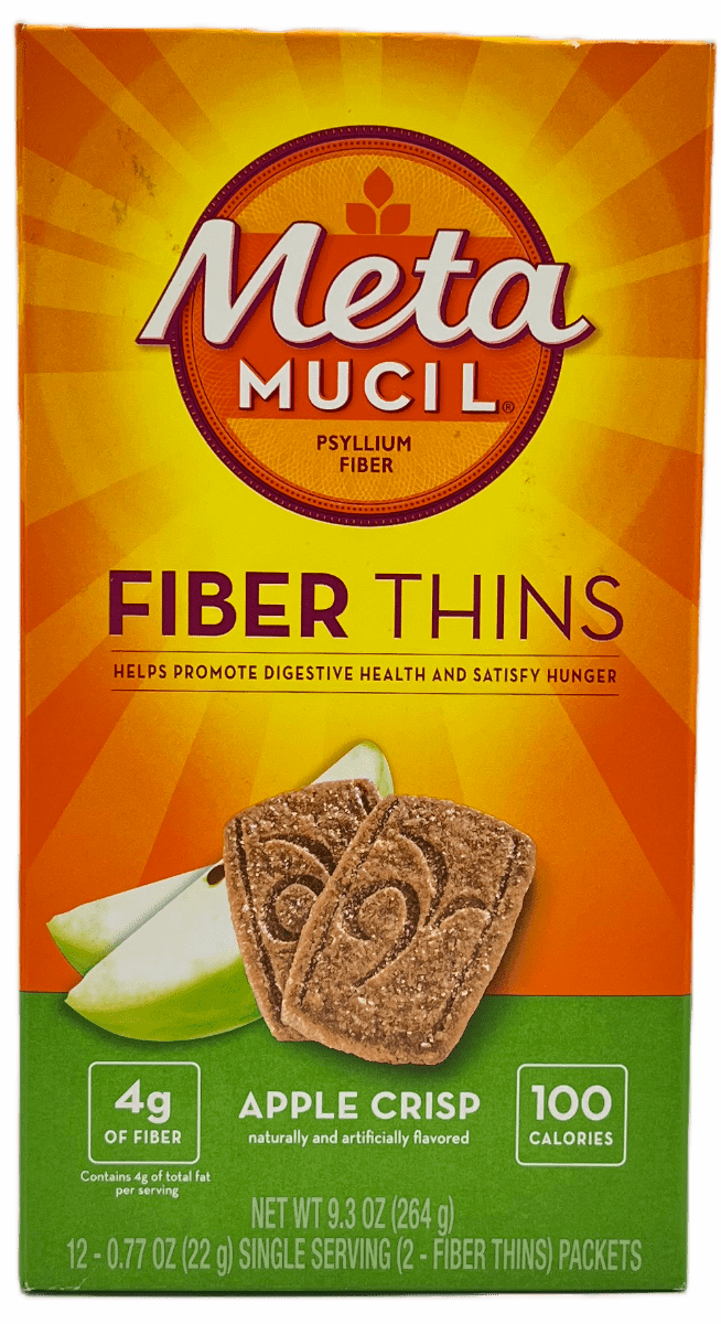 Meta Mucil Fiber Thins – Psyllium Fiber – Apple Crisp – 9.3 Oz.