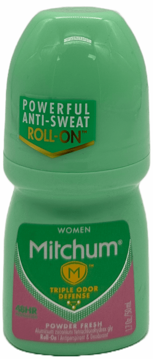 Mitchum Women Roll-On Antiperspirant Deodorant – Powder Fresh – 1.7 OZ