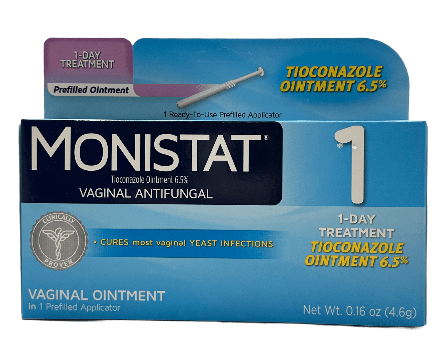 Monistat – Antifungal Vaginal Tioconazole Ointment 6.5 % – 0.16 OZ