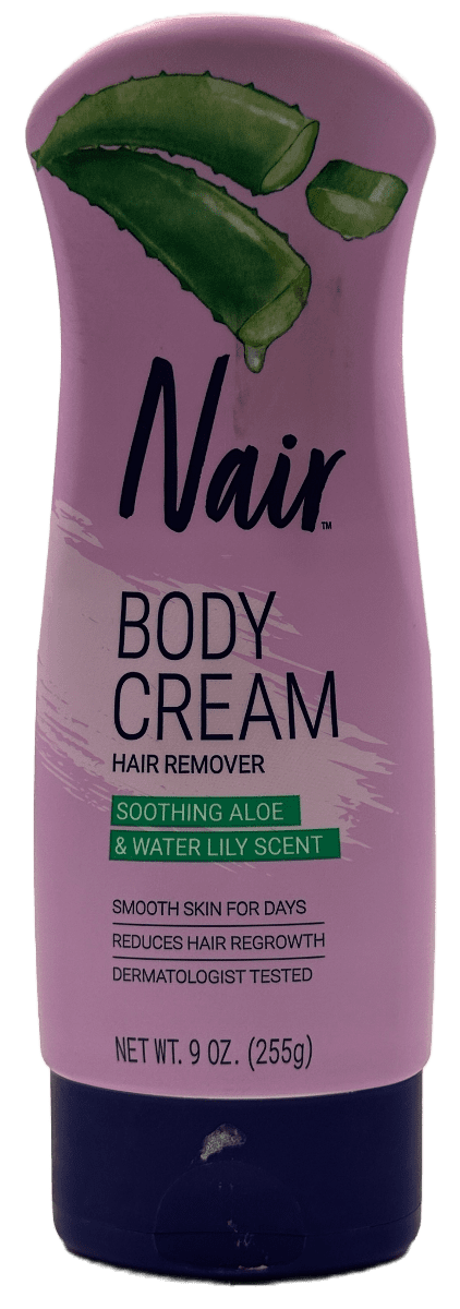 Nair Body Cream Hair Remover Aloe & Water Lily Scent – 9 oz