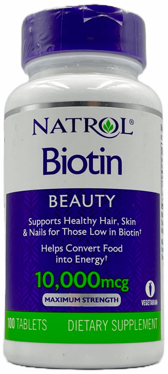 Natrol – Biotin 10,000 mcg Tablets – 100 Ct