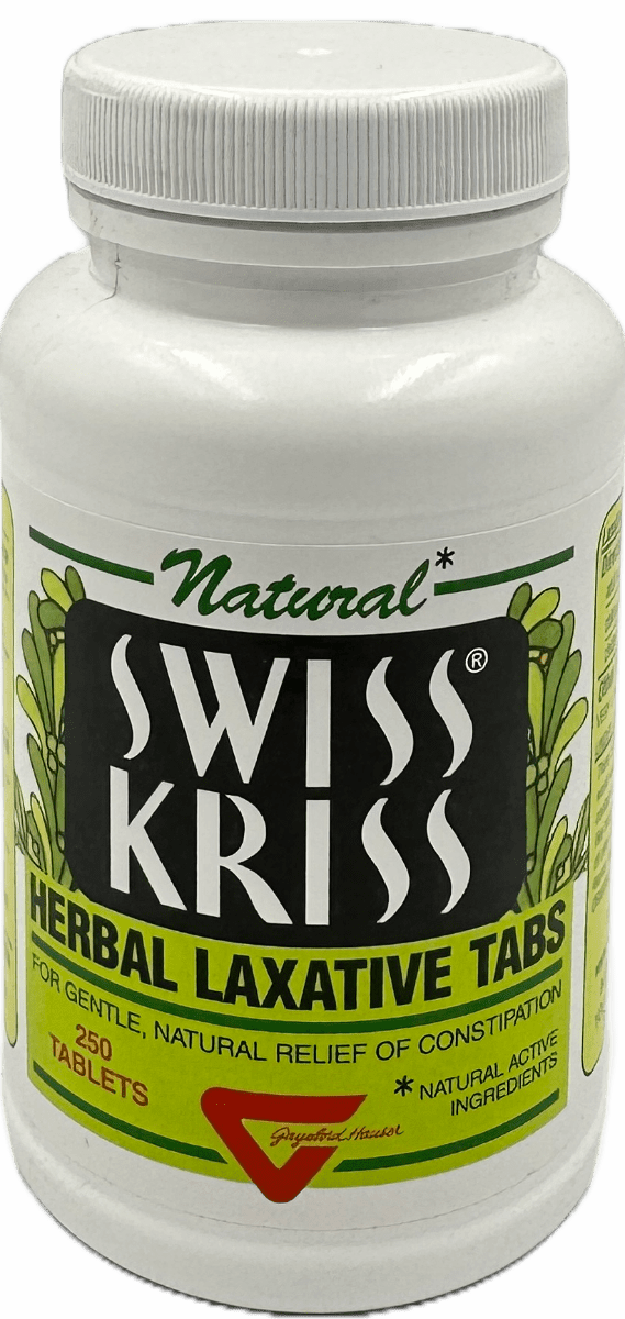 Natural – Swiss Kriss – Herbal Laxative Tablets – 250 Ct