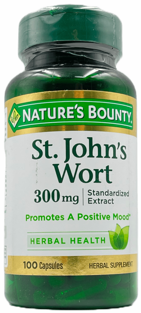 Nature’s Bounty St. John’s Wort 300 mg Capsules – 100 Ct
