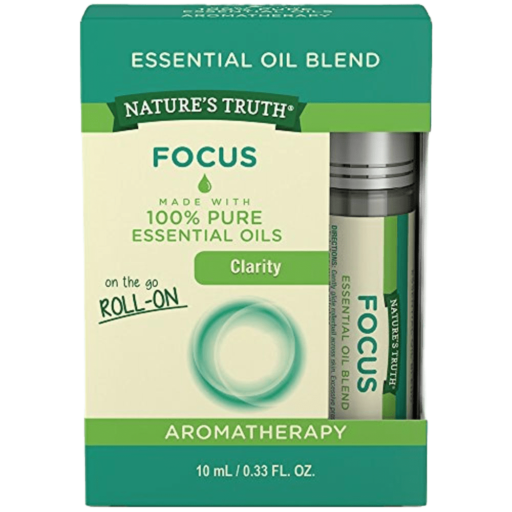 Nature’s Truth – Focus – Essential Oil Blend Roll-On – Clarity – 0.33 FL Oz