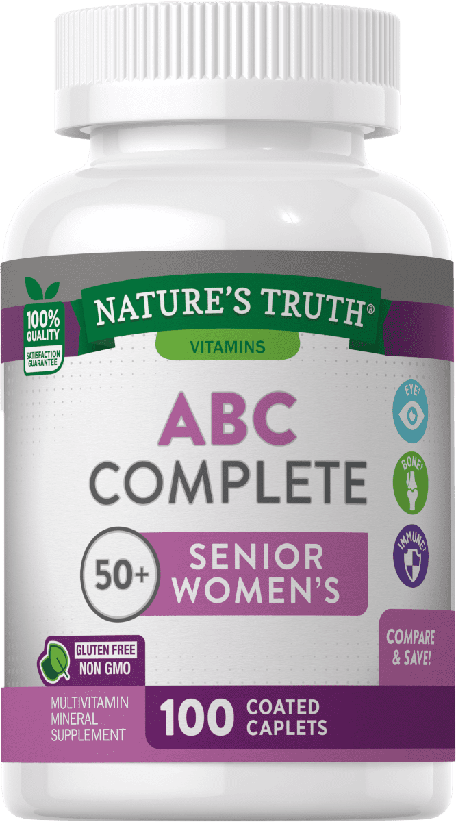 Nature’s Truth ABC Complete 50+ Senior Women’s Multivitamin – 100 Coated Caplets