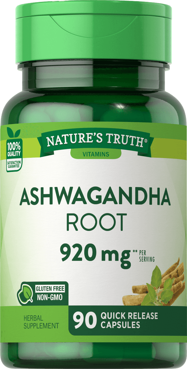Nature’s Truth Ashwagandha Root 920 mg – 90 Quick Release Capsules