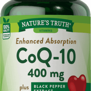 Nature’s Truth CoQ-10 plus black pepper extract – 400 mg – 40 Quick Release Softgels
