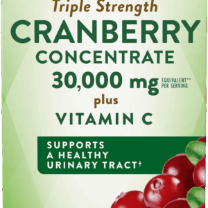 Nature’s Truth Cranberry Concentrate 15,000mg Plus Vitamin C Capsules – Triple Strength – 90 Ct