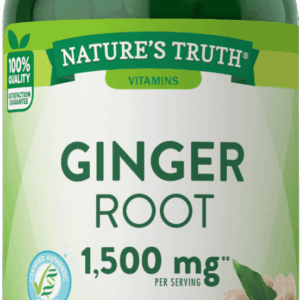 Nature’s Truth Ginger Root 1,500 mg – 100 Quick Release Capsules