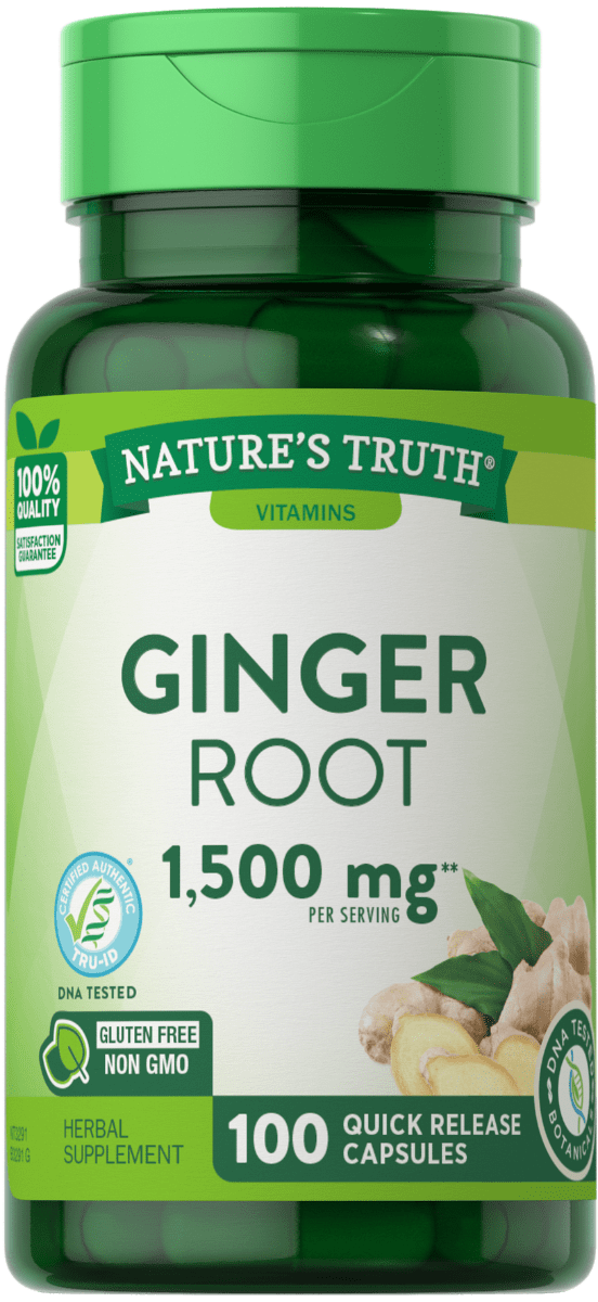 Nature’s Truth Ginger Root 1,500 mg – 100 Quick Release Capsules