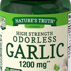 Nature’s Truth High Strength Odorless Garlic 1200 mg – 120 Softgels