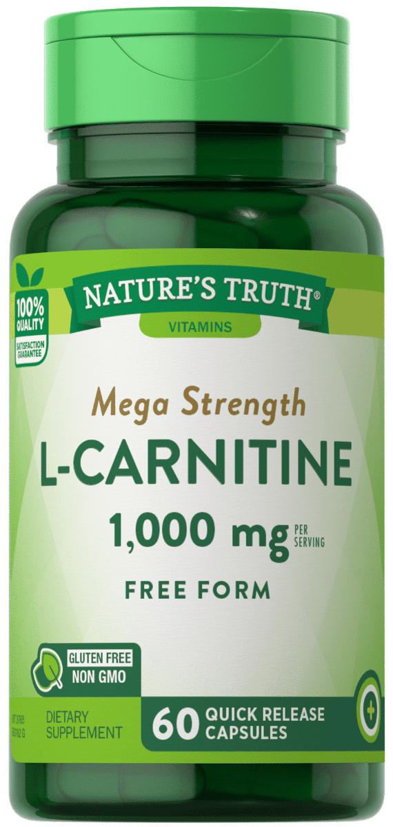 Nature’s Truth L-Carnitine Mega Strength 1,000mg – 60 Quick Release Capsules