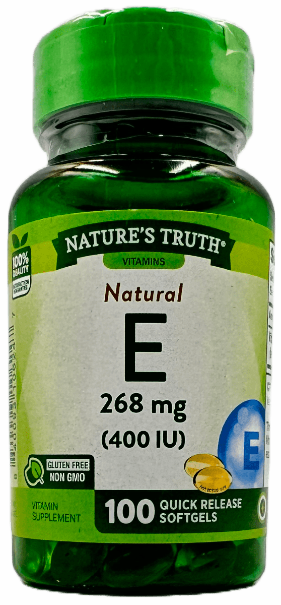 Nature’s Truth Natural Vitamin E 268mg Softgels – 100 Ct