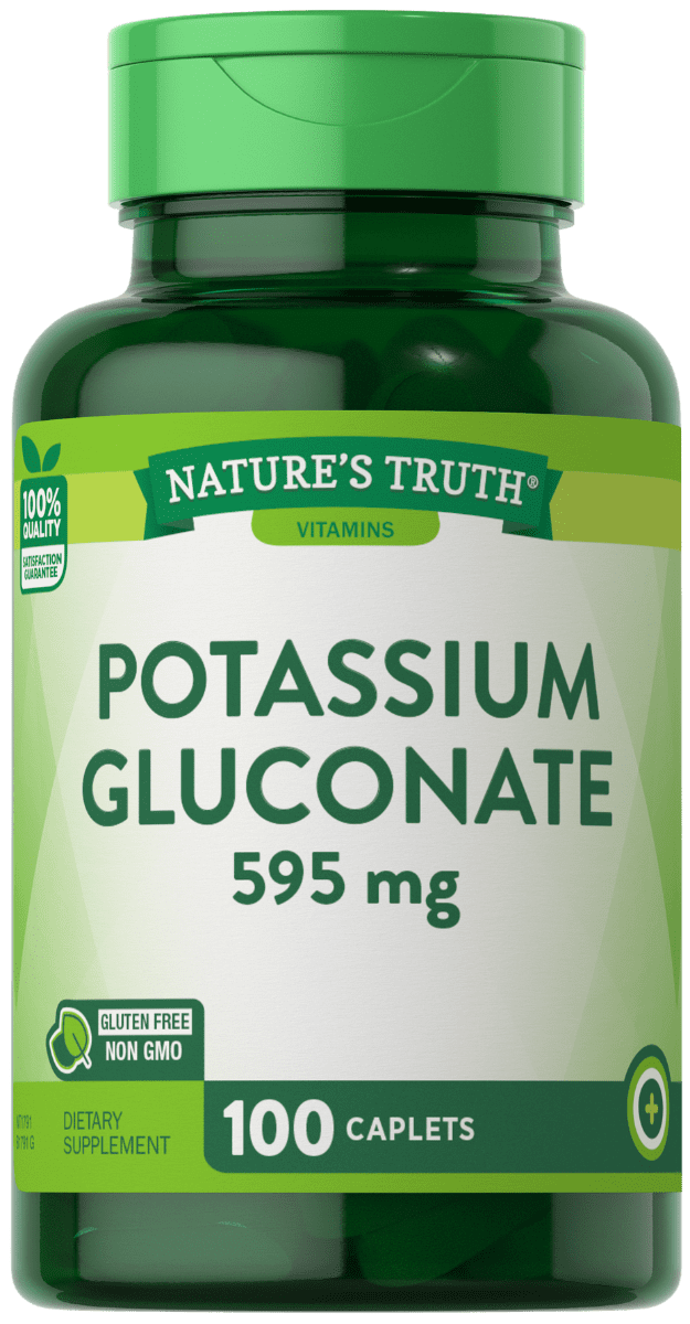 Nature’s Truth Potassium Gluconate 595 mg – 100 Caplets