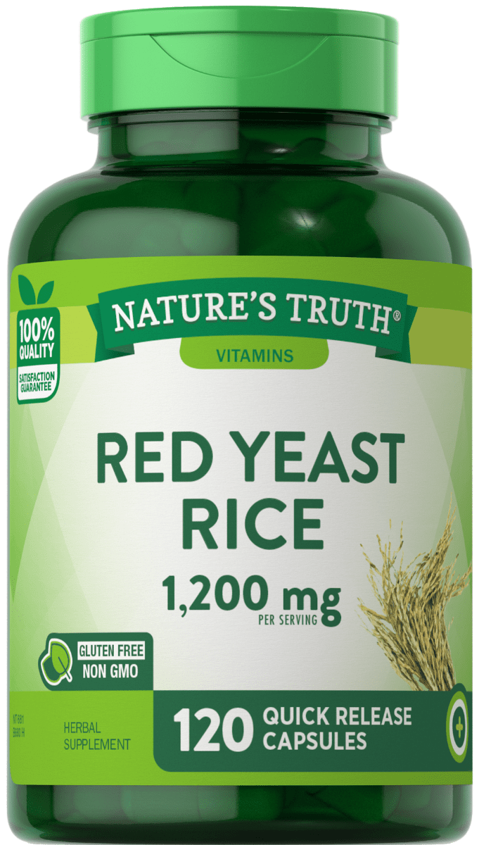 Nature’s Truth Red Yeast Rice 1200 mg- 120 Quick Release Capsules