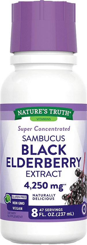 Nature’s Truth Sambucus Black Elderberry Extract 4250mg – 8 FL OZ
