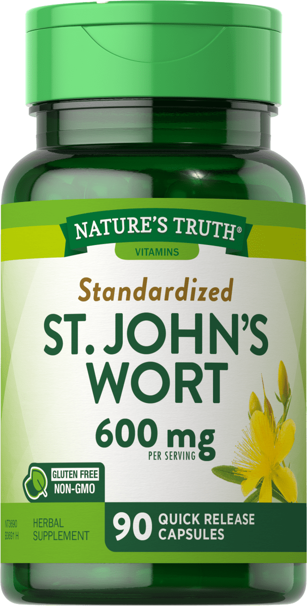 Nature’s Truth Standardized St. John’s Wort 600 mg – 90 Quick Release Capsules