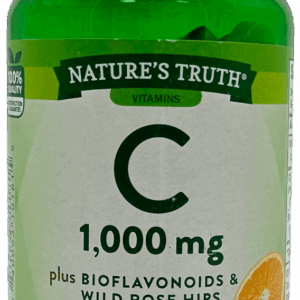 Nature’s Truth Vitamin C 1000mg plus Bioflavonoids & Wild Rose Hips Caplets – 100 Ct