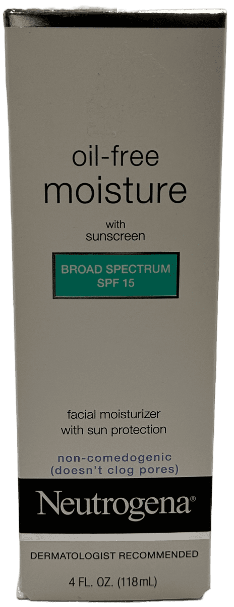 Neutrogena – Oil Free Moisturizer – Sunscreen – SPF 15 – 4 FL OZ
