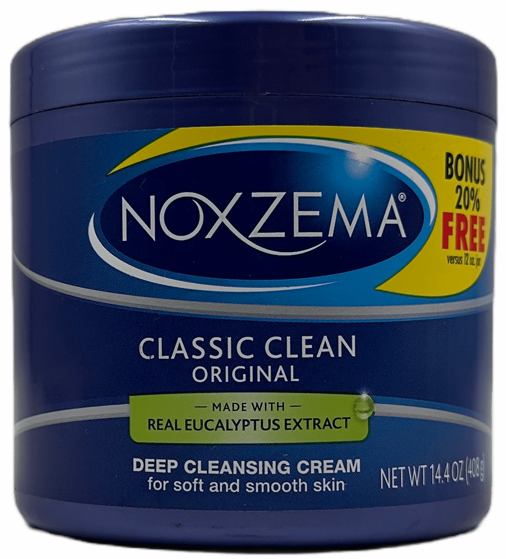 Noxzema Deep Cleansing Cream – Classic Clean Original – Real Eucalyptus Extract – 14.4 OZ