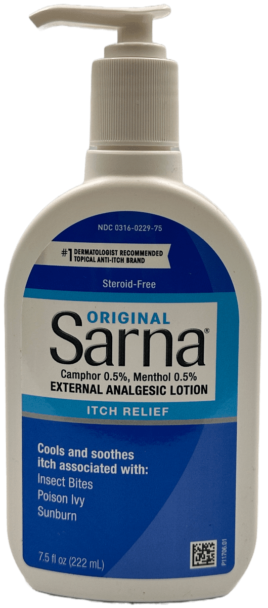 Original Sarna External Analgesic Lotion – Itch Relief – 7.5 FL OZ