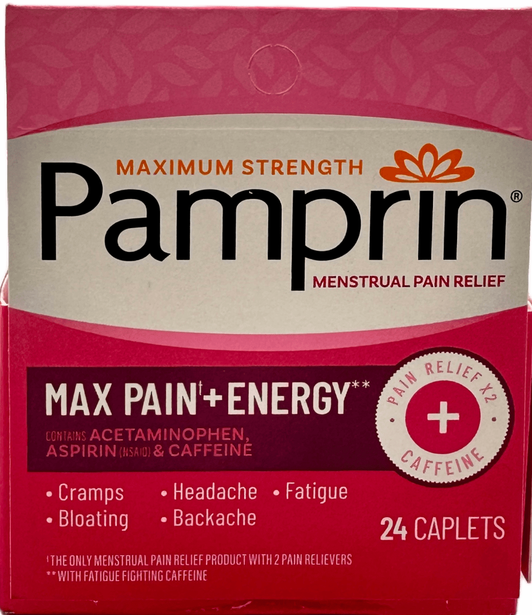 Pamprin Menstrual Pain Relief – 24 Caplets