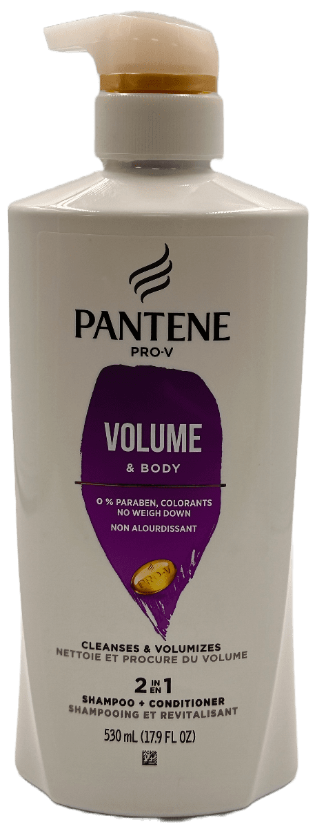 Pantene Pro V – Volume & Body – 2 in 1 Shampoo + Conditioner – 17.9 FL OZ