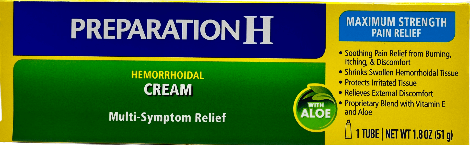 Preparation H – Hemorrhoidal Cream – with Aloe -1.8 OZ