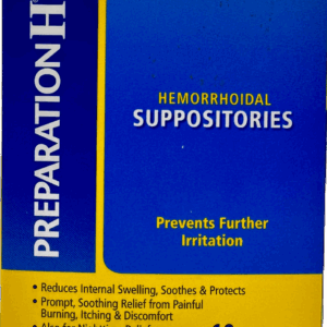 Preparation H – Hemorrhoidal Suppositories – 12 Ct