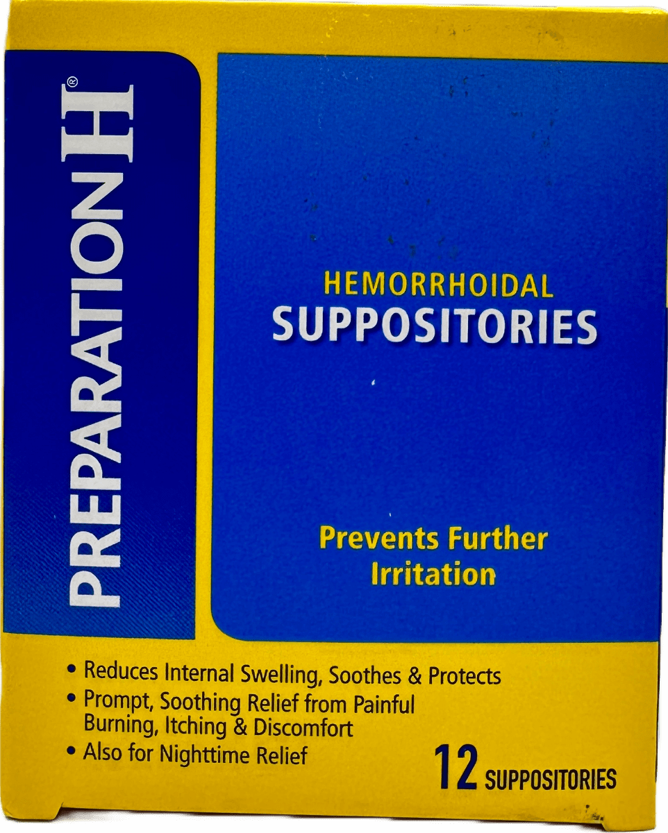 Preparation H – Hemorrhoidal Suppositories – 12 Ct