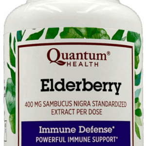 Quantum Health Elderberry 400 mg Capsules – Immune Defense – 60 Ct